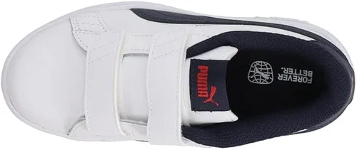Vista 4 de PUMA Tenis unisex Smash 2 con gancho y bucle para niños, Multicolorido