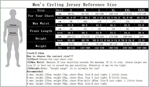 Vista 3 de Ciclismo Jersey Hombres Full Zip Bike Shirt Racing Top Bicicletas Ropa