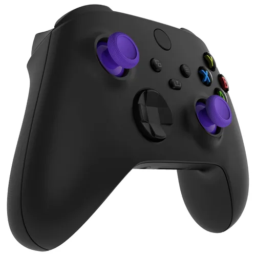 Vista 5 de eXtremeRate Replacement Controller Joystick for Xbox One - 4 PCS Purple Thumbsticks Analog Thumb Sticks Parts for Xbox Series XS, Xbox One SX, Elite