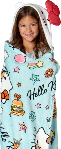 Vista 6 de Northwest BBC Studios Bluey Throw Blanket, Wearable Hooded 3D Sculpted Silk Touch Throw, 40"x50" Bouncy About