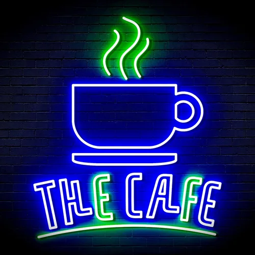 Vista 3 de ADVPRO Coffee – The Cafe Extra-Large Ultra-Bright LED Neon Sign - Blue & Red - st16s54-fn-j0026-br