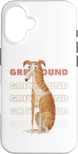 Vista 32 de Greyhound Big Eyes Funny Cartoon Sighthound Lover Design Case for iPhone 17