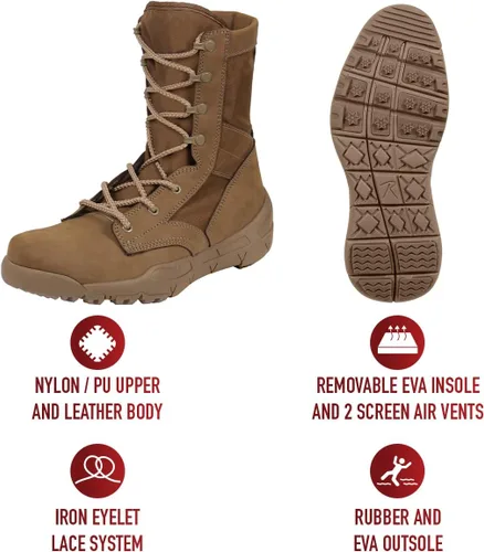 Vista 3 de Rothco Botas tácticas ligeras V-Max para hombre