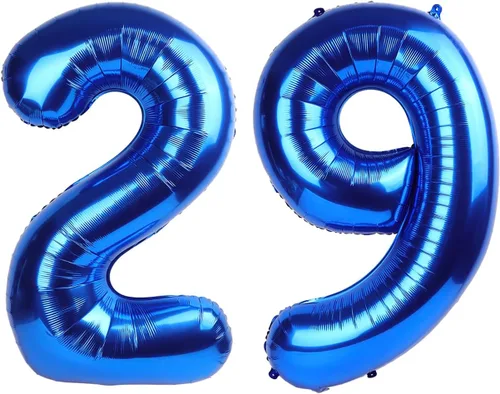 Vista 202 de Globo negro de 40 pulgadas con números del 0 al 9 (cero-nueve), globo de cumpleaños de gran tamaño, globo de helio de aluminio con números grandes