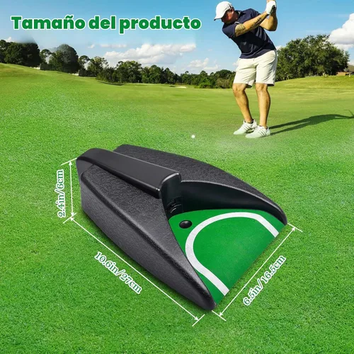Vista 2 de Máquina de poner automática - Ayuda de entrenamiento con taza de golf de retorno automático para práctica en interiores/exteriores