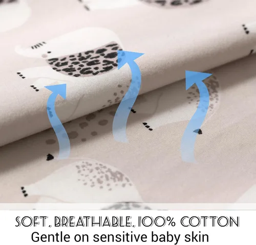 Vista 5 de Paquete de 2 sacos de dormir de transición para bebé, con mangas con brazos para 3 a 6 meses, cremallera de 2 vías