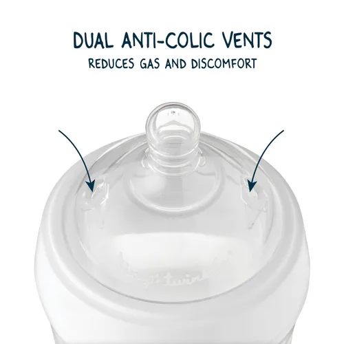 Vista 3 de Tiny Twinkle Tetinas de silicona para biberón, sin bisfenol A, sin ftalatos, suministros de alimentación para biberones, suaves y fáciles
