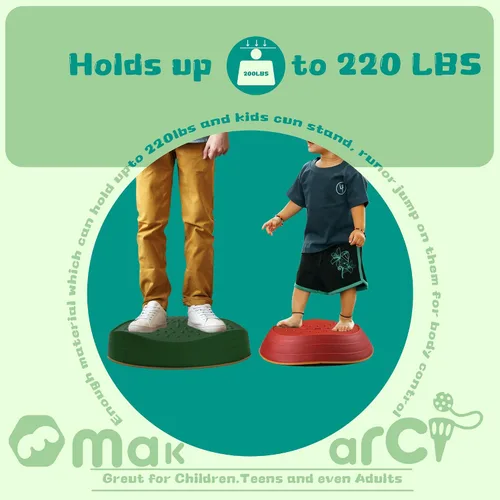 Vista 4 de makarci Piedras de Equilibrio para Niños, 10 Piezas Juguetes Preescolares que Promueven Habilidades de Equilibrio y Coordinación, Juego