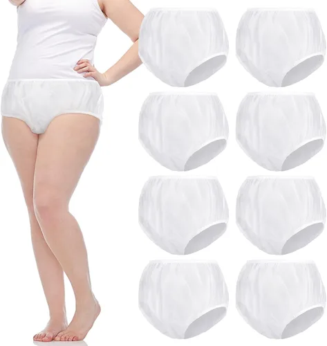 Vista 16 de 9 piezas de ropa interior impermeable para incontinencia, pantalones de plástico a prueba de fugas, protector de incontinencia, protector de pañal