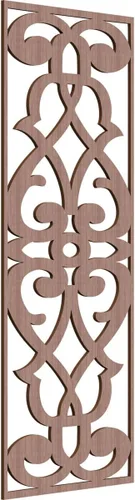 Vista 51 de 9 3/8"W x 24 3/8"H x 1/4"T Bellaire Decorativos Paneles de pared de madera calado, abedul