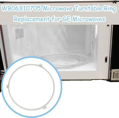 Vista 6 de Paquete de 2 anillos giratorios de microondas WB06X10705 de 9.53 pulgadas, rodillo de anillo giratorio, para microondas GE, anillo