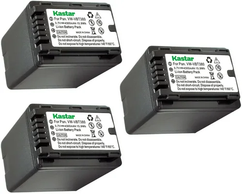Vista 4 de Kastar Batería de repuesto VW-VBT380 para Panasonic HC-V550K, HC-V620M, HC-V710, HC-V720, HC-V720M, HC-V720GK, HC-V720MGK, HC-V720K, HC-V750