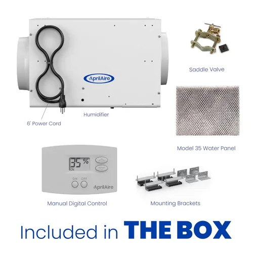 Vista 9 de AprilAire 300 Humidificador para toda la casa autocontenido con ventilador, para hogares con sistemas de ventilación con aire forzado por conductos
