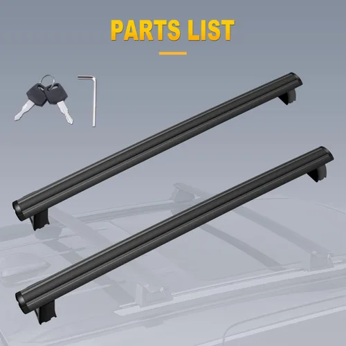 Vista 7 de Barra transversal OCPTY para Jeep Grand Cherokee 2011-2021 with Grooved Side Rails Aluminum Luggage Racks For Rooftop Cargo
