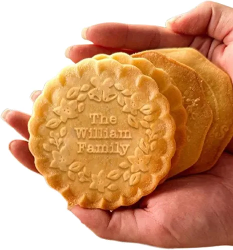 Vista 12 de Cortadores de galletas de Navidad personalizados 2023 con sello de galletas de Feliz Navidad para hornear, cortadores de galletas de azúcar