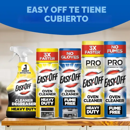 Vista 7 de Spray Limpiador de Horno Easy-Off Sin Humos, Limón, 24 oz, Elimina la Grasa
