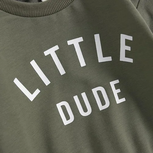 Vista 5 de Conjunto de sudadera de manga larga para bebé, ropa de otoño e invierno