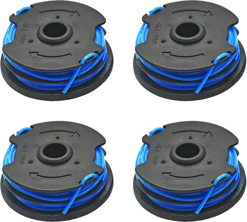 Vista 7 de 2 paquetes de 0.065 pulgadas 7 lados línea de recortadora de cuerda 2 carretes para Harbor Freight 20115E-B Bauer con cable 5.5 amperios 15 pulgadas