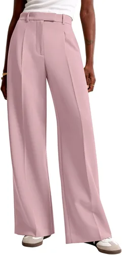 Vista 13 de NIMIN Pantalones de trabajo de pierna ancha para mujer, pantalones