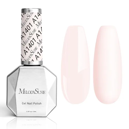 Vista 16 de MelodySusie - Esmalte de uñas en gel con brillo perla rosa brillante, 0.5 fl oz, efecto hilo, con acabado de concha rosa brillante, UV LED