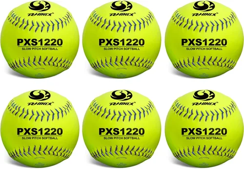 Vista 6 de PHINIX Tamaño y peso oficiales de sóftbol para opciones de práctica de 11 y 12 pulgadas