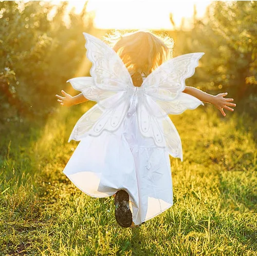 Vista 3 de On-Airstore Fairy Wings Costume Organza Angel Butterfly Wings for Women Girls Dress-up Accessories Christmas Cosplay Costume