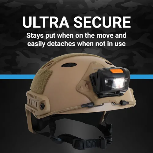 Vista 5 de Life Mounts LED Tactical Helmet NVG Shroud Mounted Light Verde LED