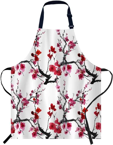 Vista 13 de oFloral Delantal de teoría de la ciencia de la biología unisex ajustable, delantal para cocinar, cocinero, mujeres y hombres, delantales para cocina