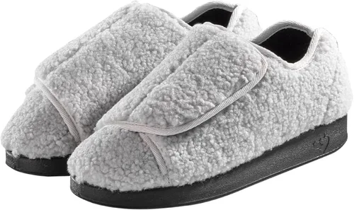 Vista 2 de Silvert's Adaptive Clothing & Footwear Womens Double-Extra Wide Easy Closure Slipper for Seniors
