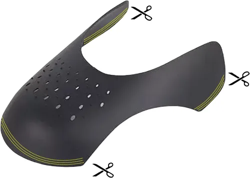 Vista 5 de Preventa Crease Shoe Crease Protector (2 Pairs - 1 Black & 1 White), Shoe Guard for Jordan Air Force, Nike, Dunks, and more
