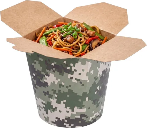 Vista 16 de Restaurantware Caja para llevar fideos de papel negro de 16 onzas, 200