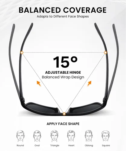 Vista 6 de Gafas de sol polarizadas para hombre, gafas de sol clásicas para mujer, protección UV para pesca, conducción, golf