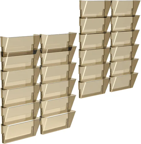 Vista 31 de Storex Archivadores de pared, tamaño legal, 16 x 10.55 x 4 pulgadas, transparentes, juego de 2 (70224A06C)