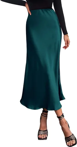 Vista 11 de BTFBM Faldas largas para mujer, trajes de otoño 2026 Azul marino