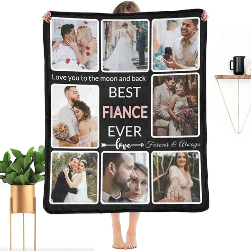 Vista 28 de Regalos para Tías Manta Personalizada con Foto, Haz una Manta Personalizada para Tías con Imagen Recuerdos Personalizados Souvenir Manta de Las