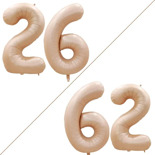 Vista 418 de Goer, conjunto de globos de papel aluminio para decoraciones de cumpleaños, globos de las letras de feliz cumpleaños y de números Oro
