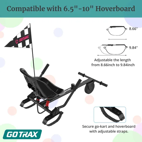 Vista 4 de Gotrax Accesorio de asiento Hoverboard para scooter de equilibrio