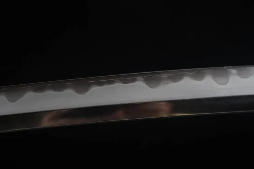 Vista 5 de Katanas japonesas de tres clips de acero, espadas japonesas reales hechas a mano, espadas catana funcionales de 41 pulgadas