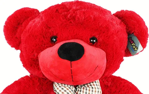 Vista 3 de Joyfay Oso de peluche rojo gigante, 47 pulgadas (4 pies), enorme animal de peluche suave, gran regalo para el día de San Valentín, Navidad