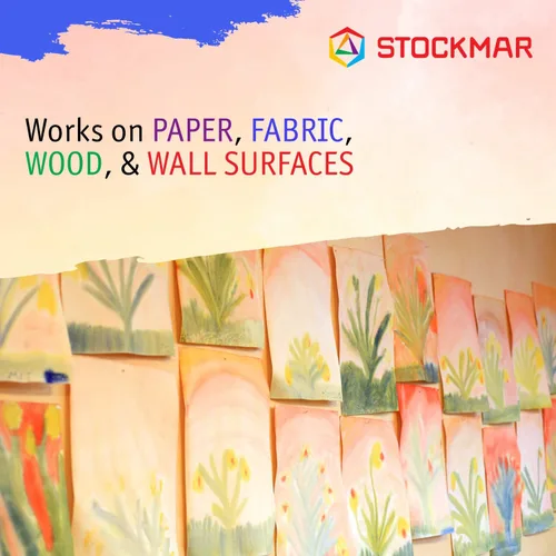 Vista 5 de Stockmar Juego de pintura de acuarela, incluye rojo carmín, amarillo limón, azul ultramarino, pintura lavable para niños, estudiantes y artistas