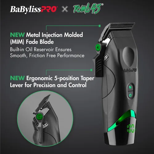 Vista 2 de BaBylissPRO x Tomb45 Wireless Charging Hair Clipper