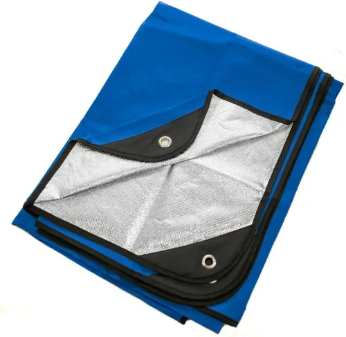 Vista 14 de Arcturus Lona aislada, manta de supervivencia térmica reutilizable y resistente, 60 x 82 pulgadas, refleja el 90% del calor corporal, impermeable