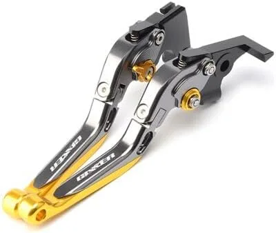 Vista 11 de F - Palancas de embrague de freno plegables ajustables y extensibles para motocicleta Suzuki GIXXER 250 SF 250SF 150 125 2020-2023 Y (color negro)