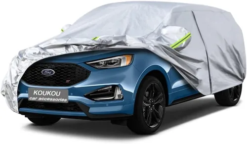 Vista 91 de KouKou Funda impermeable para automóvil SUV adecuada para BMW X1 de 2009 a 2025, 7 capas a prueba de viento para todo tipo de clima, cubierta
