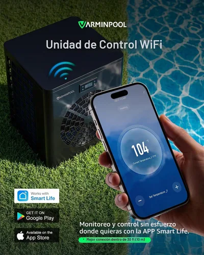 Vista 4 de Calentador de piscina para piscina sobre el suelo 18450BTU