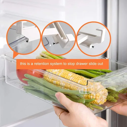 Vista 6 de Shopwithgreen - Recipiente organizador para refrigerador