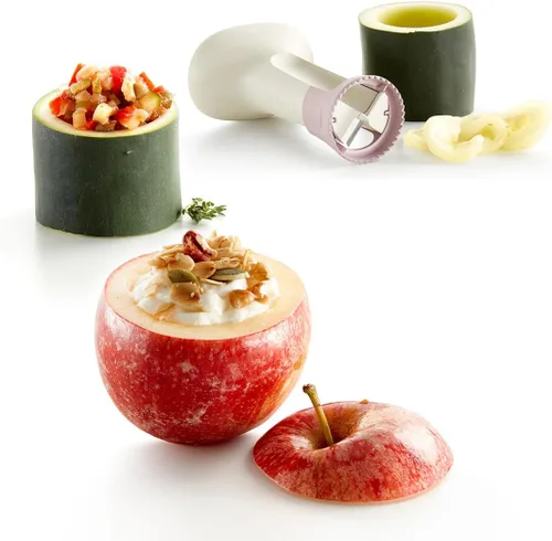 Vista 6 de Lékué Cortador de frutas y verduras, Acero inoxidable
