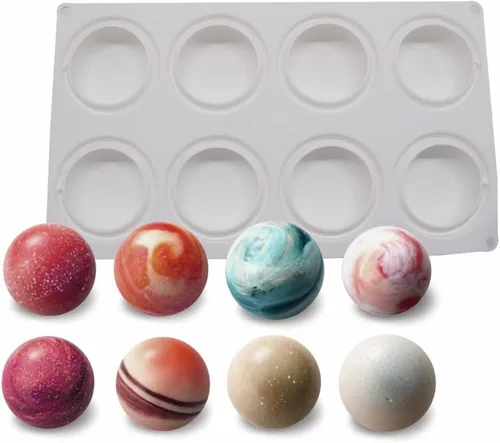 Vista 2 de mostsom Molde de silicona para galletas oreo redondas de chocolate, molde de silicona de grado alimenticio antiadherente para galletas, oreos