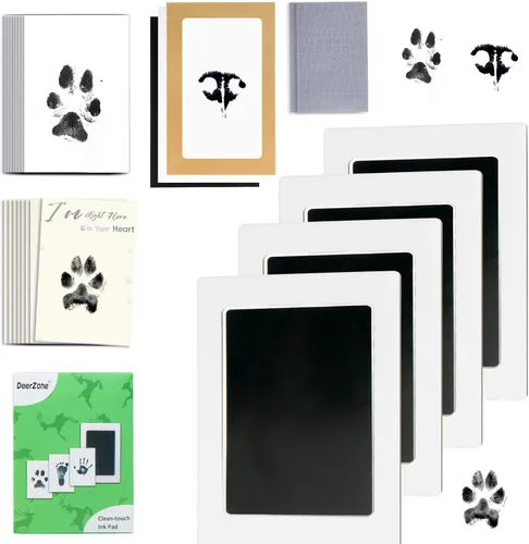 Vista 16 de DeerZone Kit de impresión de huellas sin tinta, kit de impresión de huellas de perro, kit de impresión de nariz de perro, almohadillas de tinta
