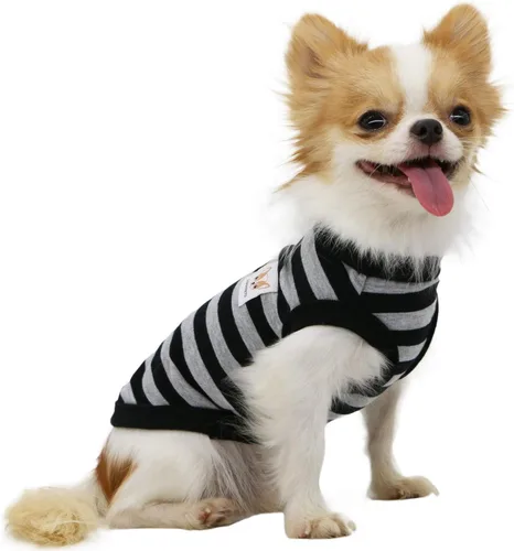 Vista 12 de Lophipets camisas para perros pequeños 100% algodón a rayas para cachorros perros Chihuahua